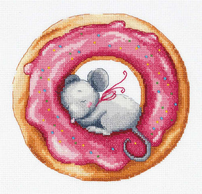 Doughnut Mouse Cross Stitch Kit ~ PANNA