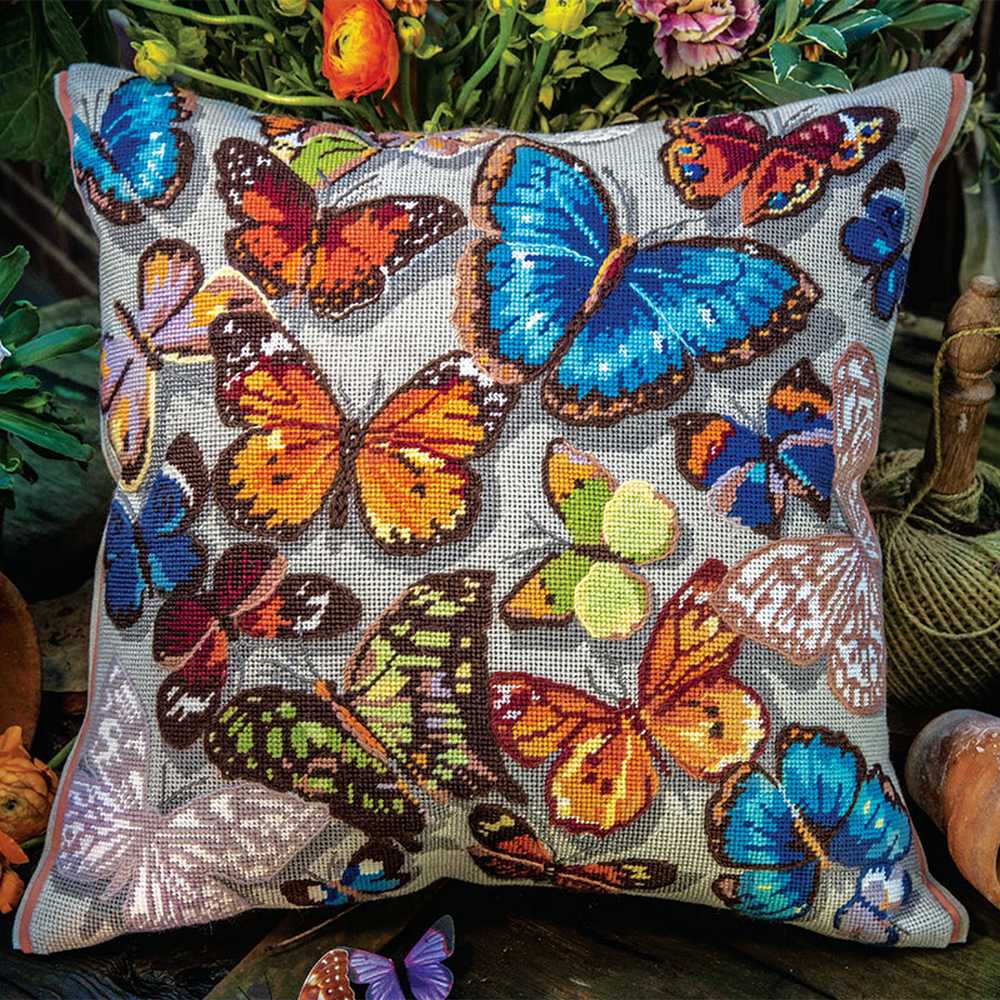 Butterflies ~ Glorafilia Tapestry Needlepoint Kit SALE