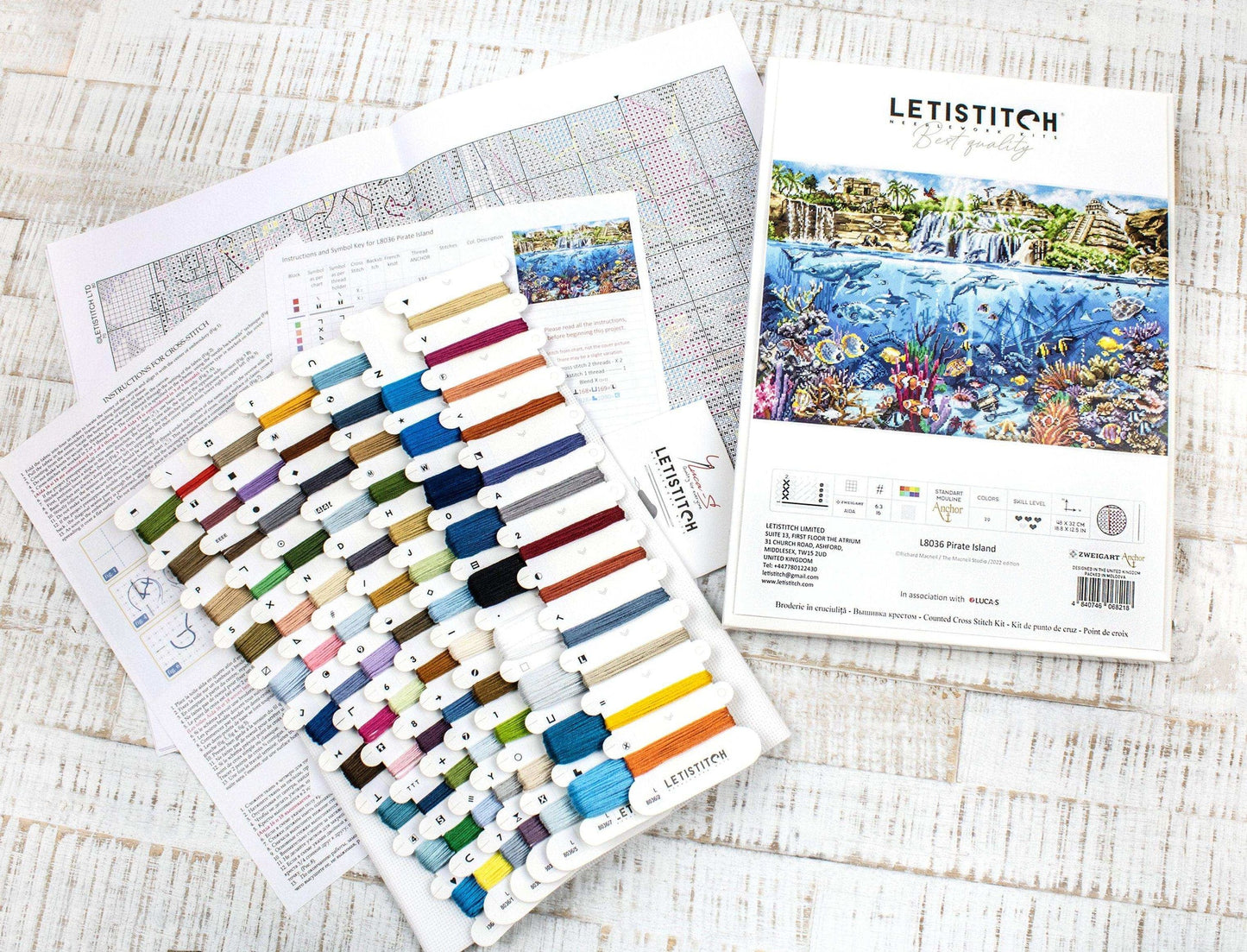 Pirate Island Cross Stitch Kit - Letitstitch