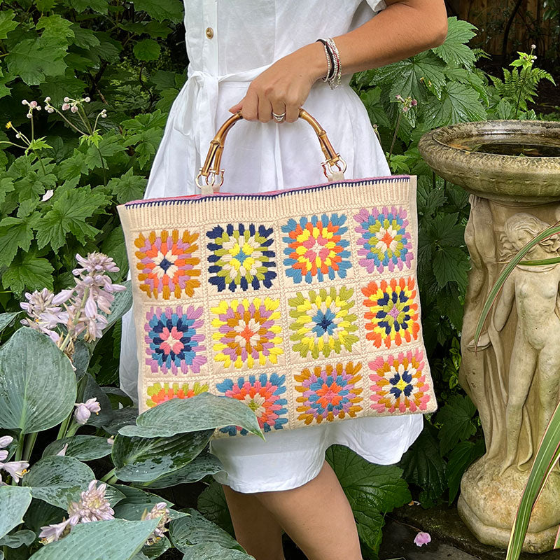 Granny Squares Bag ~ Glorafilia Tapestry Needlepoint Kit