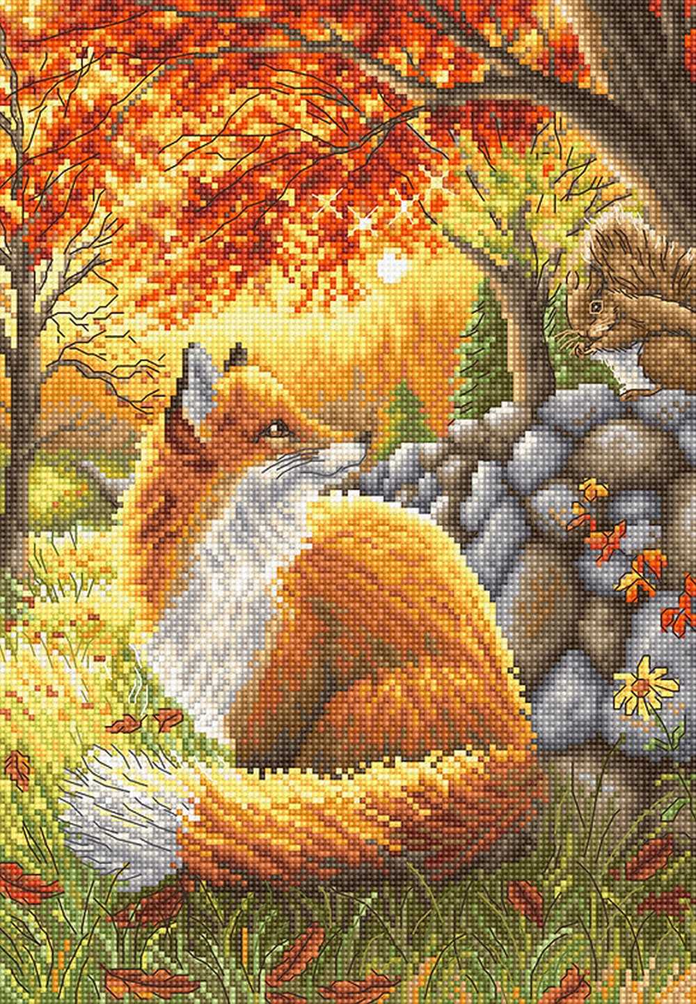 A Friend For Little Fox Cross Stitch Kit - Letitstitch