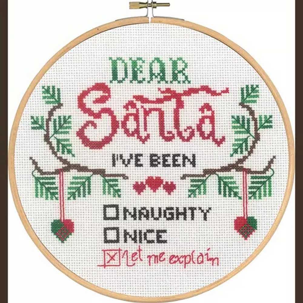 Dear Santa Cross Stitch Kit - Permin SALE