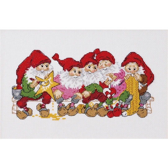 Crafting ElvesCross Stitch Kit - Permin