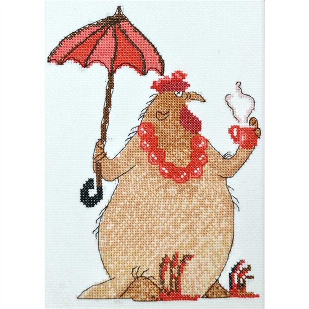 Coffee Break Cross Stitch Kit - Aine