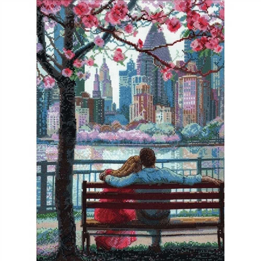 Blooming New York Cross Stitch Kit - Aine
