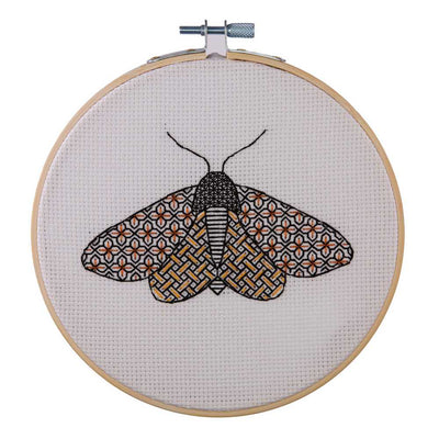 Moth Blackwork Embroidery Kit Anchor