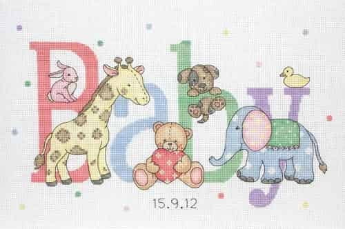 Baby Animals - Anchor Cross Stitch Kit