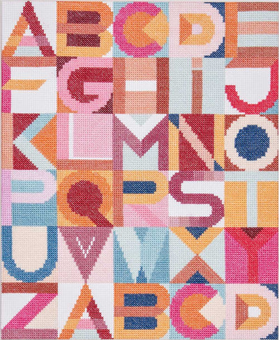 Modern Graphic Alphabet- Anchor Cross Stitch Kit