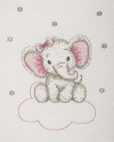 Girl Elephant - Anchor Cross Stitch Kit