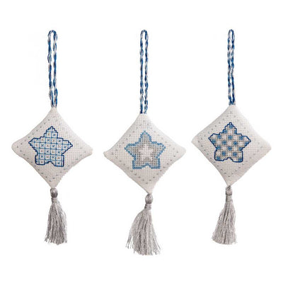 Christmas Decorations Ice Blue - Anchor Cross Stitch Kit