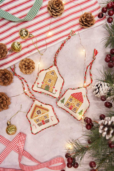 Christmas Decorations Houses - Anchor Cross Stitch Kit