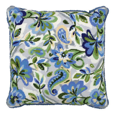Paisley Floral in Blue Cushion Tapestry Kit - Anchor