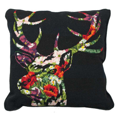Stag Silhouette Cushion Tapestry Kit - Anchor