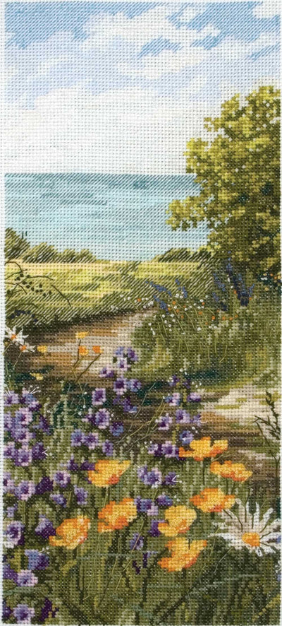 Anchor Maia Counted Cross Stitch Kit - Cliff Top Footpath View