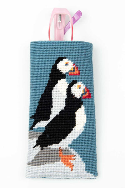 Puffins Spectacle Case - Appletons Tapestry