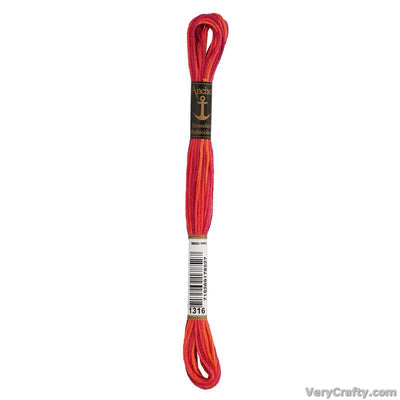 Anchor Stranded Cotton Multicolour Shade 1316