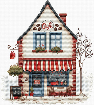 Welcome to Coffee (Coffee Shop) Cross Stitch Kit ~ Luca S