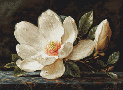 The Magnolia Dew Cross Stitch Kit ~ Luca S GOLD