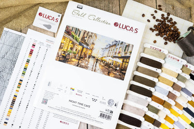Night Time Café Cross Stitch Kit ~ Luca S GOLD