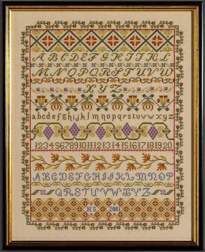 Band Sampler Sampler Cross Stitch Kit Historical Sampler Co
