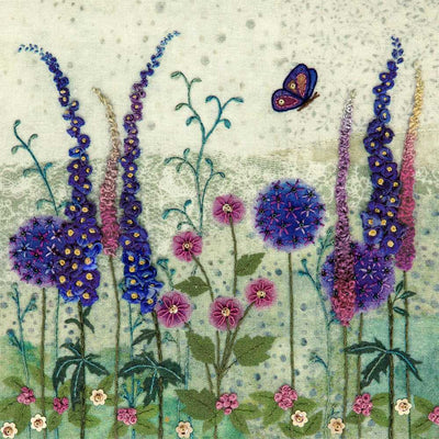 Beaks and Bobbins Cottage Garden Textile Art Embroidery Kit