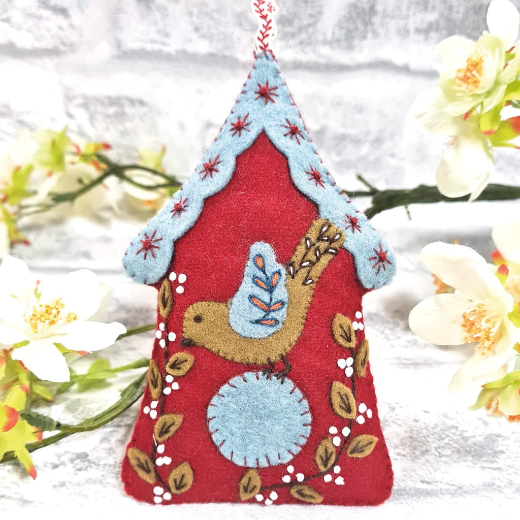 Folk Birdhouse Felt Craft Mini Kit - Corinne Lapierre