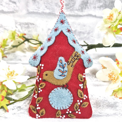 Folk Birdhouse Felt Craft Mini Kit - Corinne Lapierre