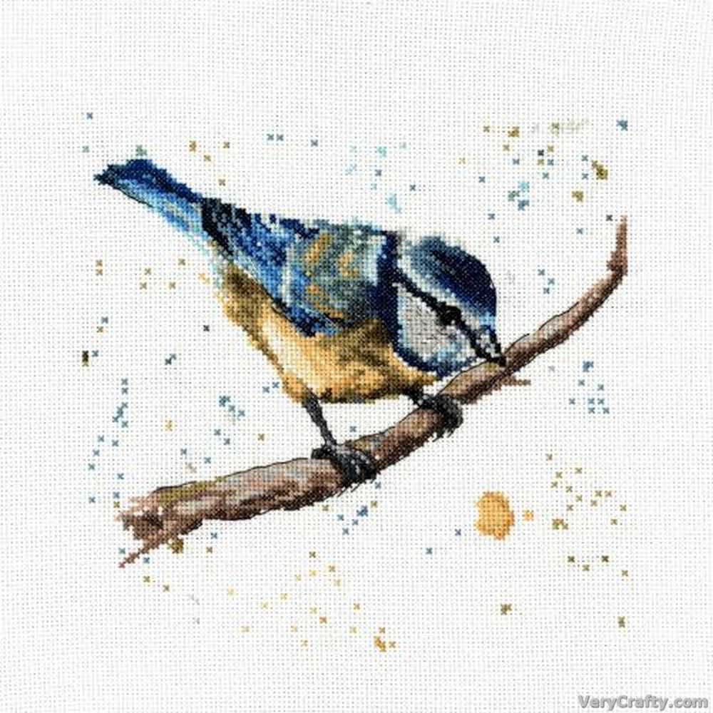 Creative World of Crafts - Betty the Blue Tit Cross Stitch Kit
