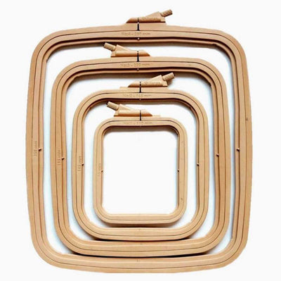 Nurge Caramel Square Embroidery Hoop No 2 (16.5cm/ 6 1/2inch)