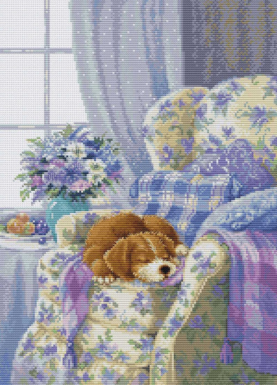 Cozy Armchair ~ Cross Stitch Kit ~ Luca S