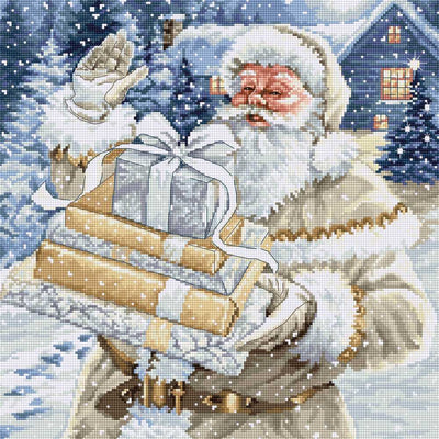 Santa & Pressies ~ Cross Stitch Kit ~ Luca S