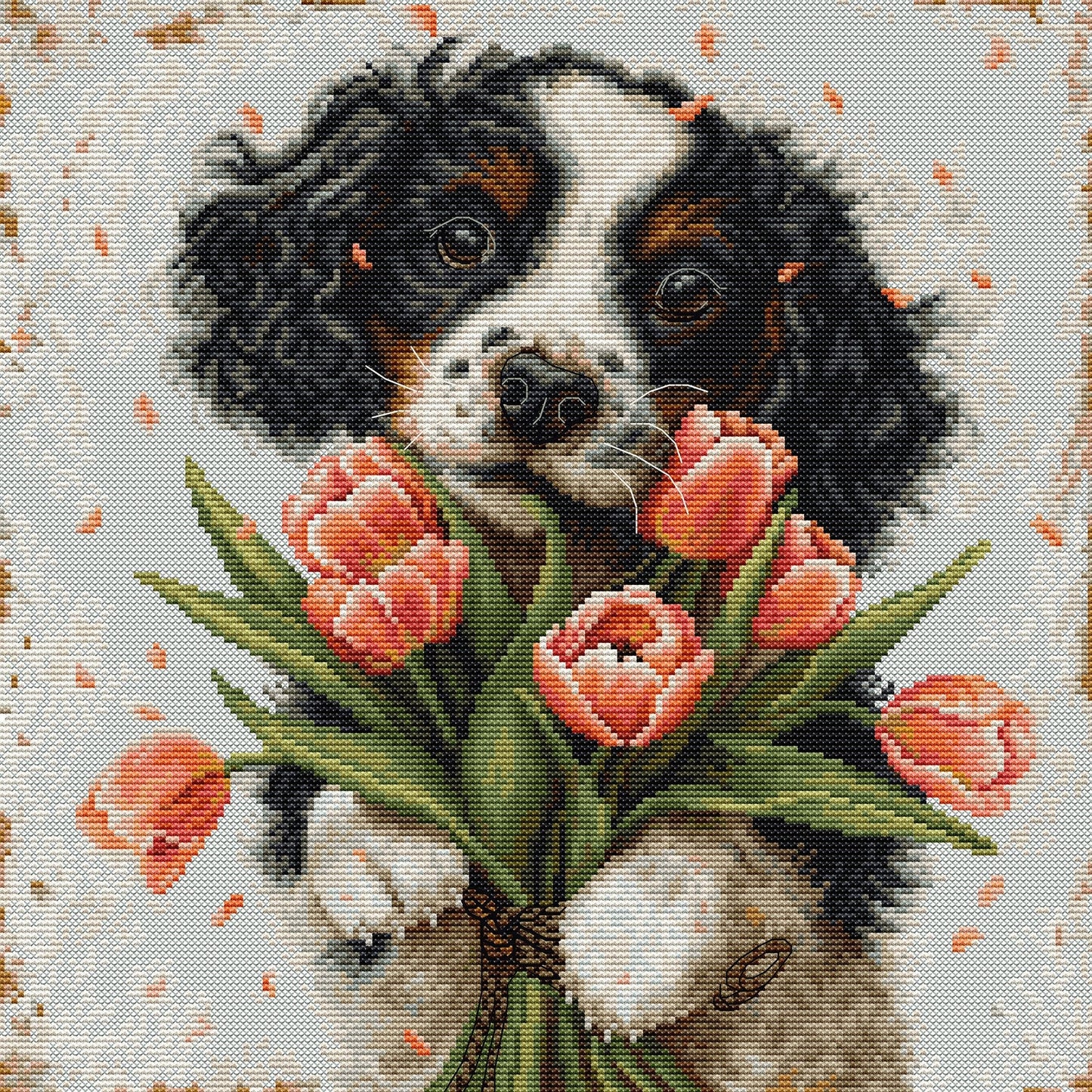 The Cocker Spaniel Puppy  Cross Stitch Kit ~ Luca S