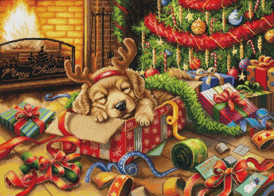 Santa's Little Troublemaker  Cross Stitch Kit ~ Luca S