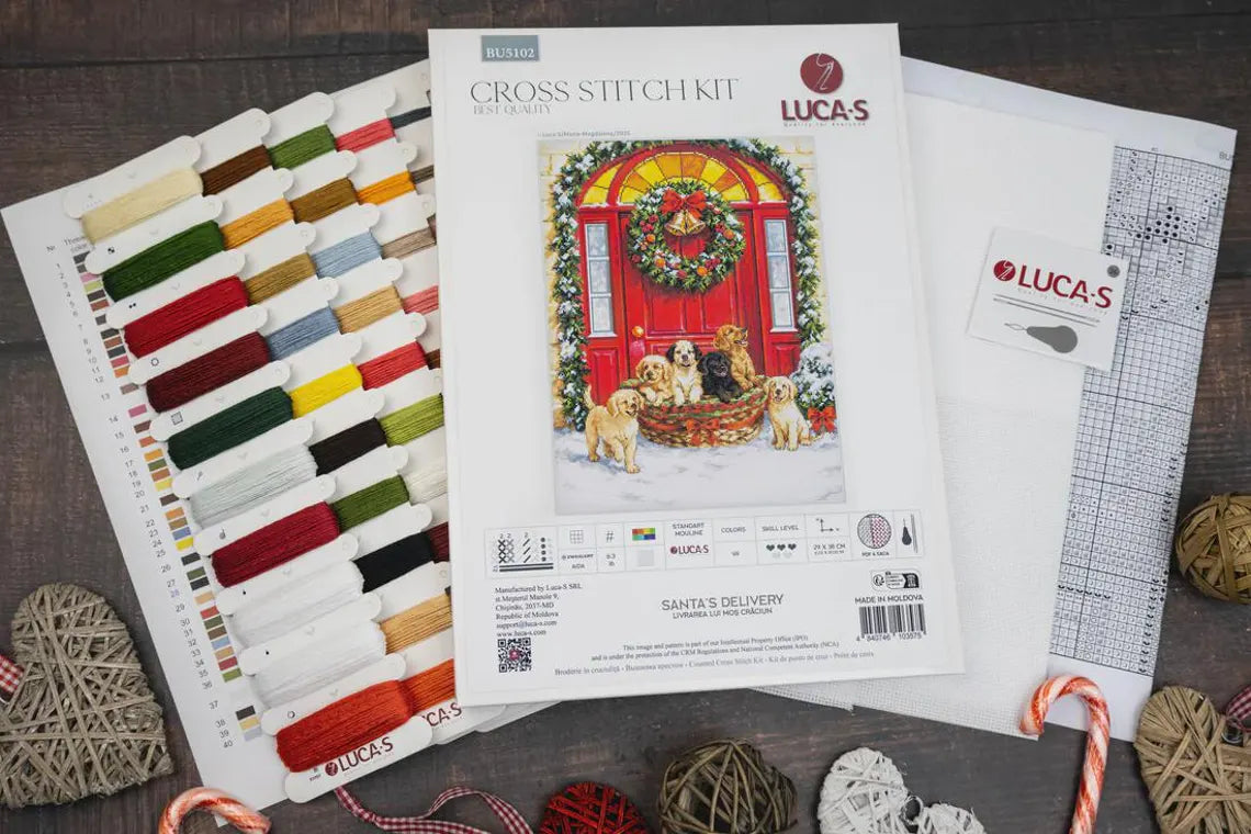 Santa's delivery Cross Stitch Kit ~ Luca S