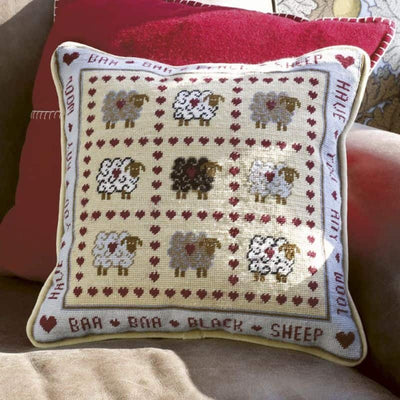 Baa Baa Black Sheep Tapestry Kit Historical Sampler Company