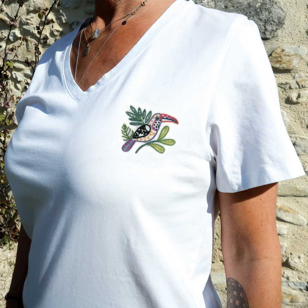 Jungle Paradise - Easy Customise Embroidery Kit ~ Un Chat Dans L'Aiguille