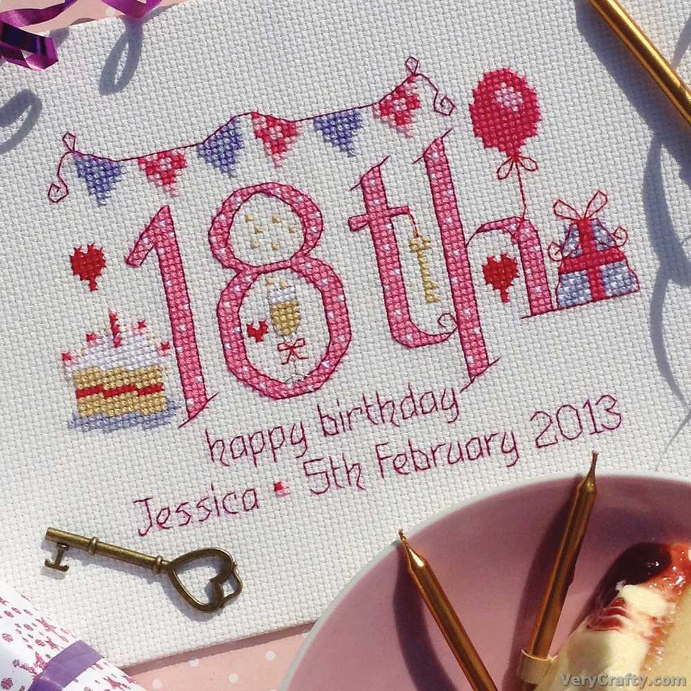 Nia Cross Stitch - 18th Birthday Cross Stitch Kit