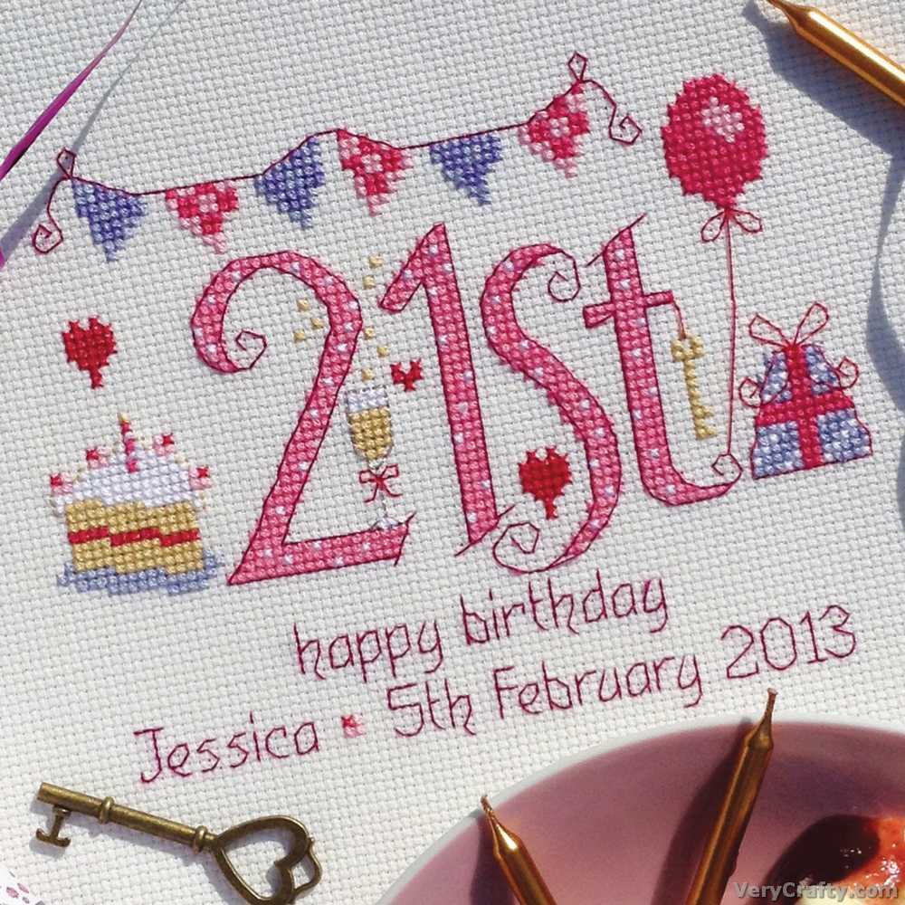 Nia Cross Stitch - 21st Birthday Cross Stitch Kit