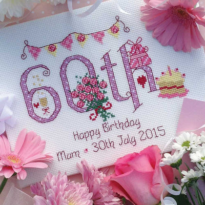 Nia Cross Stitch - 60th Birthday Cross Stitch Kit