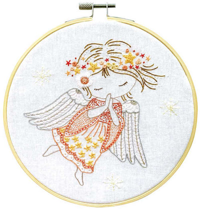 Salome Watches Over Us Angel Embroidery Kit ~ Un Chat Dans L'Aiguille