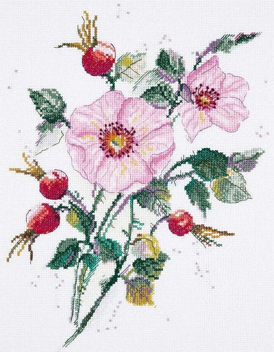 Wild Rose in May Cross Stitch Kit ~ PANNA