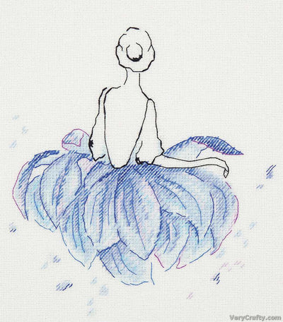 Lotus Flower Cross Stitch Kit ~ PANNA