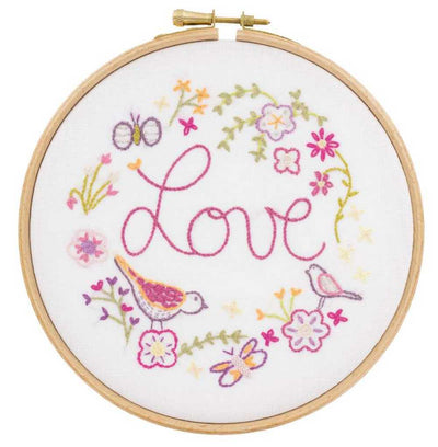 Love Love Love Embroidery Kit ~ Un Chat Dans L'Aiguille