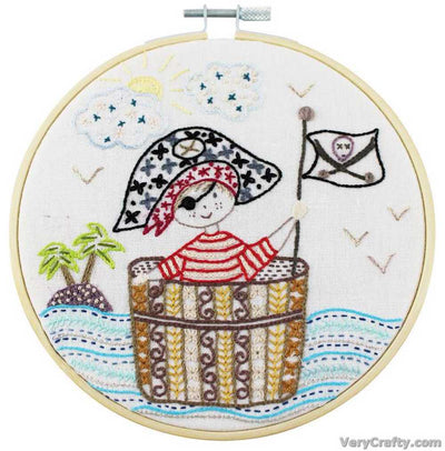 Pirate SOS Embroidery Kit ~ Un Chat Dans L'Aiguille