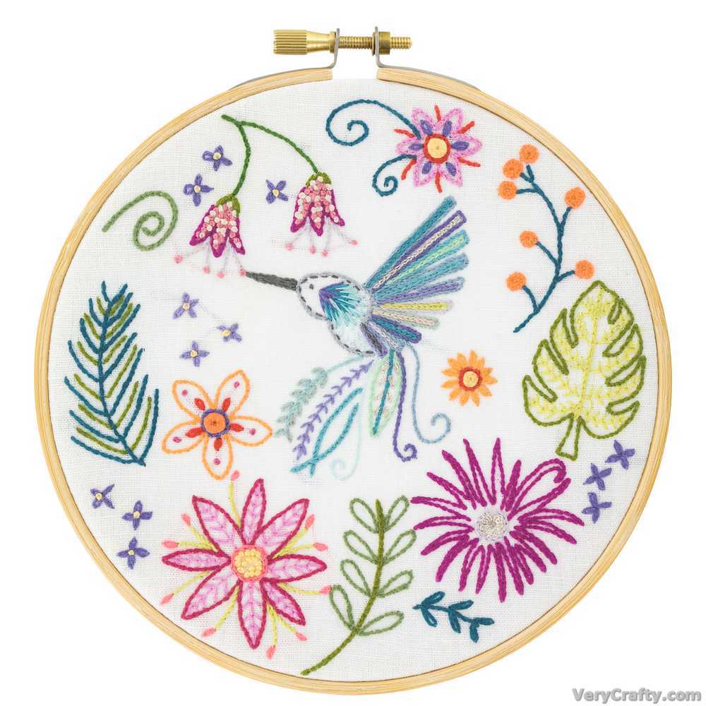 Zachary the Hummingbird Embroidery Kit ~ Un Chat Dans L'Aiguille