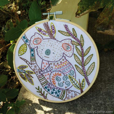 Coco the Koala Embroidery Kit ~ Un Chat Dans L'Aiguille
