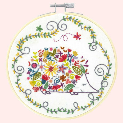 Gaston the Hedgehog Embroidery Kit ~ Un Chat Dans L'Aiguille
