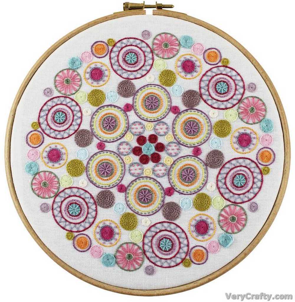Mandala No3 Embroidery Kit ~ Un Chat Dans L'Aiguille