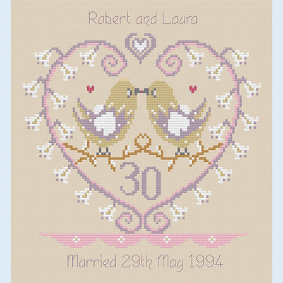 Nia Cross Stitch - Pearl Bells Anniversary Cross Stitch Kit