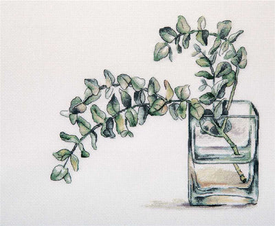 Eucalyptus Cross Stitch Kit ~ PANNA